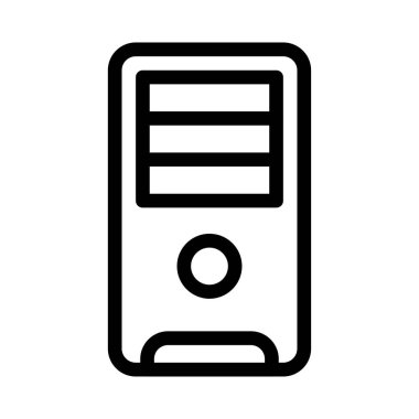 bilgisayar vektörü renk çizgisi simgesi 