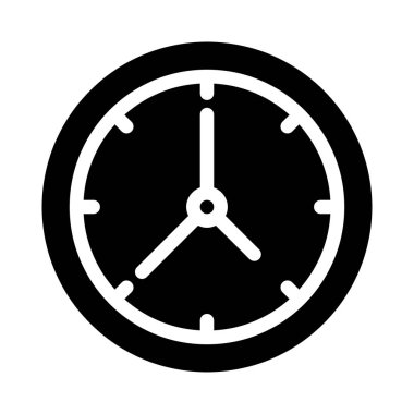 saat vektör düz simgesi 