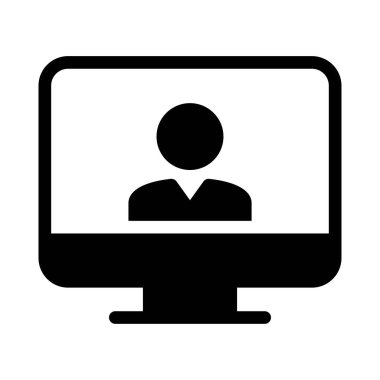 kullanıcı vektörü simgesi düz simgesi 