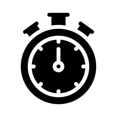 Süre bitimi vektör düz simgesi 
