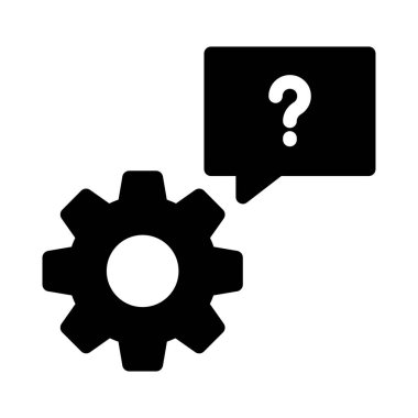 yardımcı vektör glyph düz simgesi 