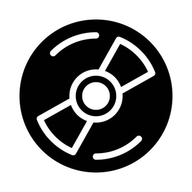 DVD vektör düz simgesi 