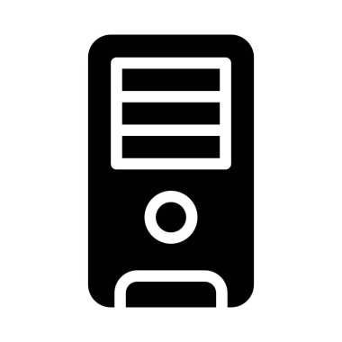 bilgisayar vektörü simgesi düz simgesi 