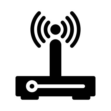 modem vektör düz simge 