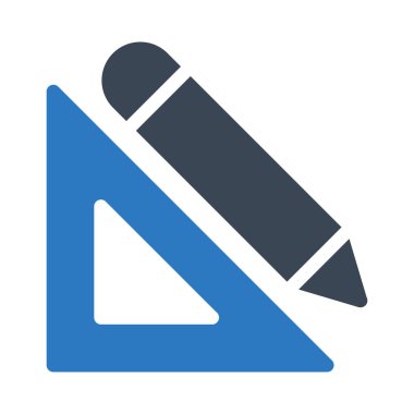 Vektör kabartma renk simgesini ölç 