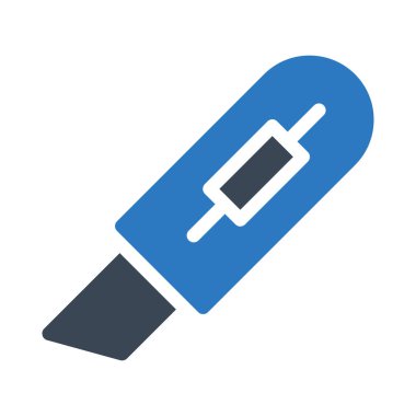 Bıçak vektör renk simgesi 