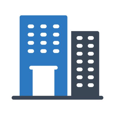 ofis vektörü renk simgesi 