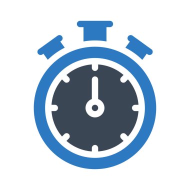 Süre bitimi vektör renk simgesi 