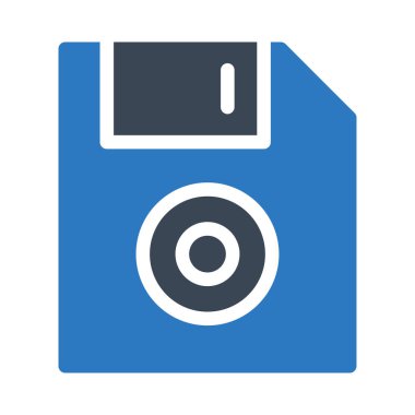 diskette vektör kabartma renk simgesi 