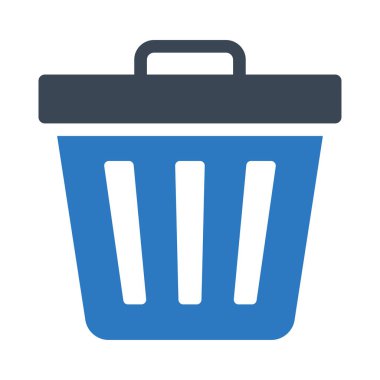 Çöp vektörü renk simgesi 