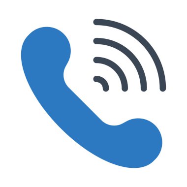 telefon vektörü renk simgesi 