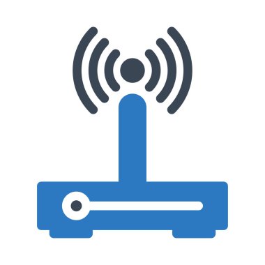 modem vektör renk simgesi 