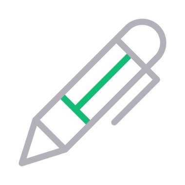 kalem vektörü renk çizgisi simgesi 