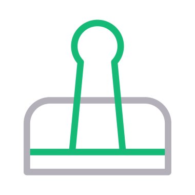 Clip vektör renk çizgisi simgesi 