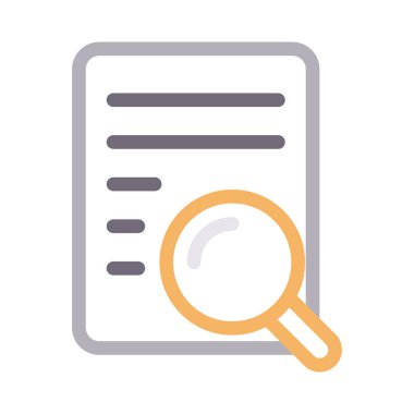 belge vektör renk çizgisi simgesi 