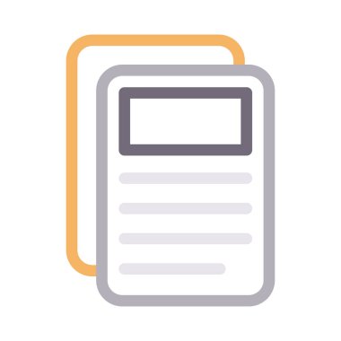 kağıt vektör renk çizgisi simgesi 