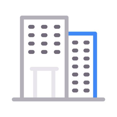 ofis vektörü renk çizgisi simgesi 