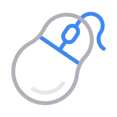 tıklama vektörü renk çizgisi simgesi 