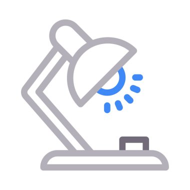 ışık vektörü renk çizgisi simgesi 