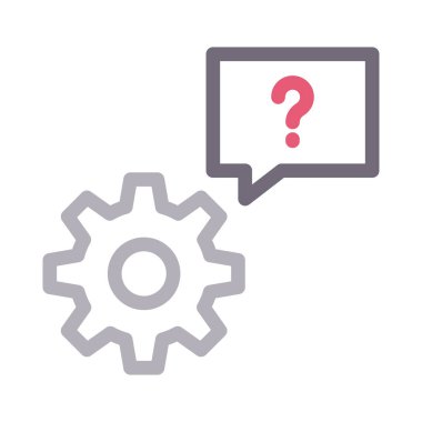 yardımcı vektör renk çizgisi simgesi 