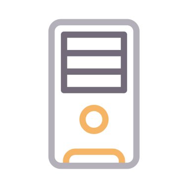 bilgisayar vektörü renk çizgisi simgesi 