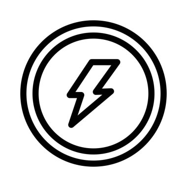 enerji vektörü ince çizgi simgesi 