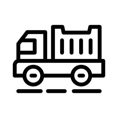 araç vektörü ince çizgi simgesi 