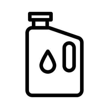 yakıt vektörü ince çizgi simgesi 