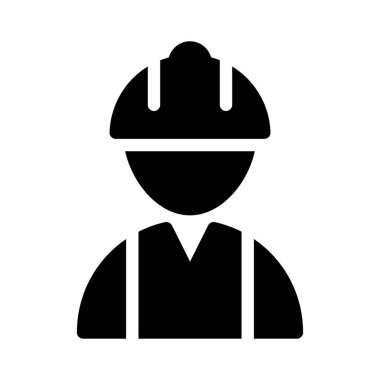 işçi vektör simgesi düz simge 