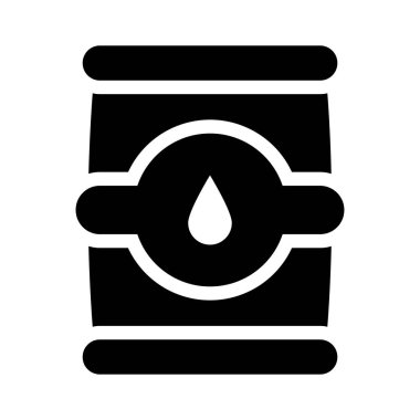 yakıt vektör düz simge 