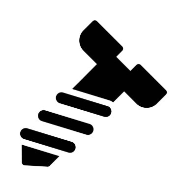 vektör glifini boş ver düz simge 