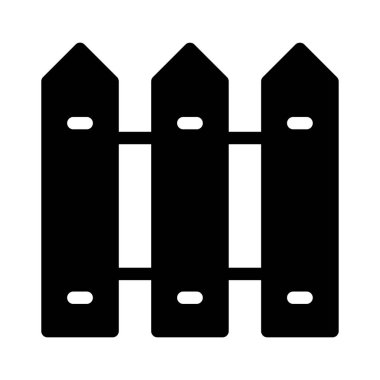 sınır vektörü glyph düz simgesi 