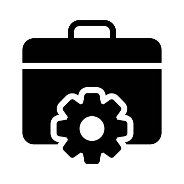 dişli vektör simgesi düz simge 