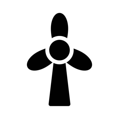 Yel değirmeni vektör düz simgesi 