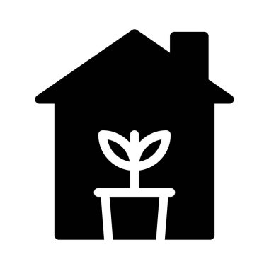 ev vektörü sembolü düz simge 