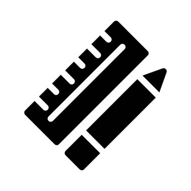 Vektör glyph düz simgesini düzenle 