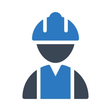 işçi vektör renk simgesi 