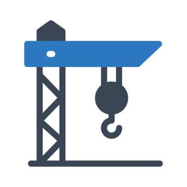 vinç vektör renk simgesi 