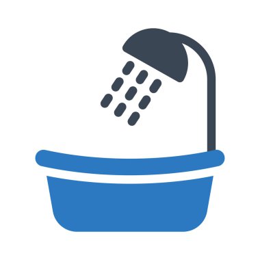 banyo vektörü renk simgesi 