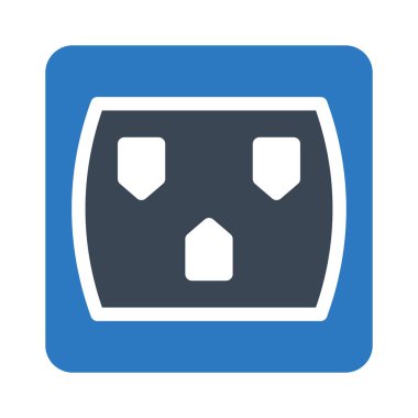 elektrik vektörü renk simgesi 