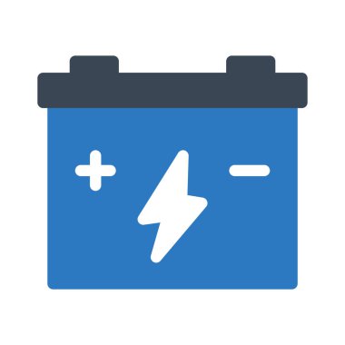 akümülatör vektör renk simgesi 