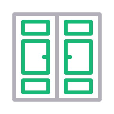 ahşap vektör renk çizgisi simgesi 