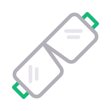 Kaynak vektörü renk çizgisi simgesi 