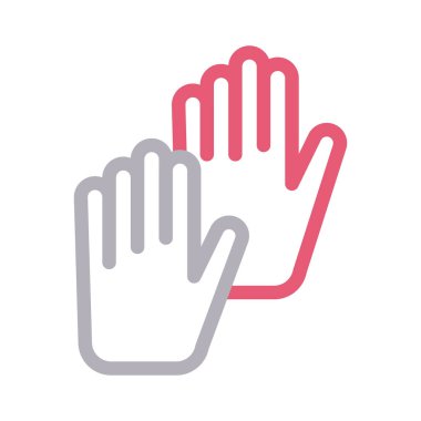 el vektörü renk çizgisi simgesi 