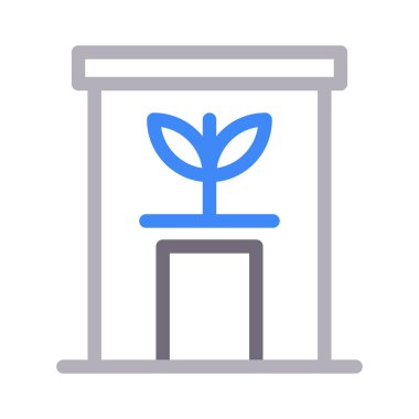 Yapı vektörü renk çizgisi simgesi 