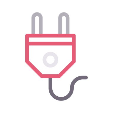 konnektör vektör renk çizgisi simgesi 