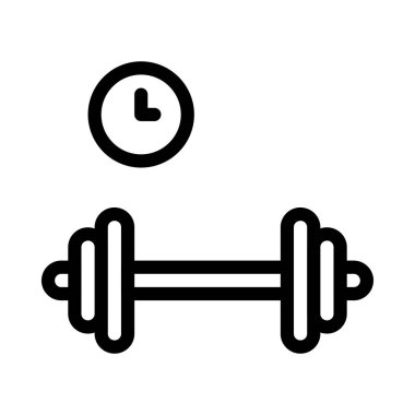 egzersiz vektörü ince çizgi simgesi 