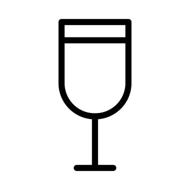 meyve suyu vektörü ince çizgi simgesi 