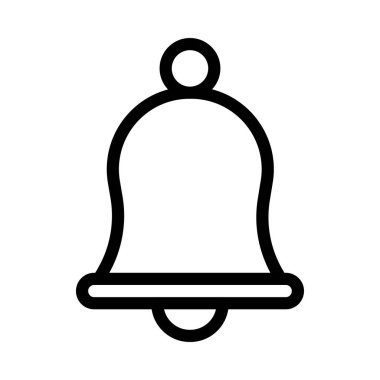 Uyarı vektörü ince çizgi simgesi 