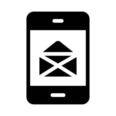 Gelen kutusu vektör düz simgesi 